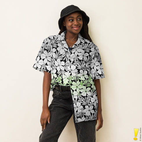 Agender Pride Aloha Hawaiian Shirt